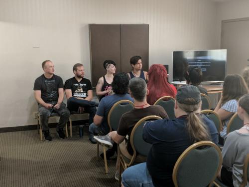 2018-0728 Panel for Q&A for the band at Saikoucon Allentown PA